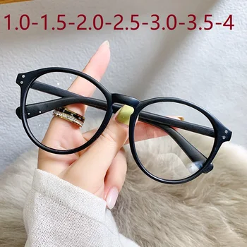 -1.0-1.5-2.0-2.5-3.0-3.5-4.0 Женски Готови Очила за късогледство, Vintage слънчеви Очила с Анти-Синя светлина, Мъжки Оптични Очила за Късогледство