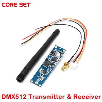 1 комплект 2.4 Ghz Безжична Радиостанцията DMX 512 2 в 1 Предавател и приемник на Модули от Печатни платки Платка с Антенным Контролер, Wifi Приемник