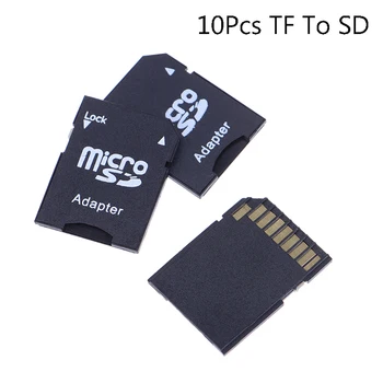 10 бр. За Вътрешно Хранилище на Компютъра TransFlash TF Micro SD В SD, SDHC Адаптер за Карти с Памет Конвертор Телефони Таблет Карта Памет
