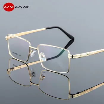 2022 Квадратни Очила От Титанова сплав, Дебели Очила, Позлатени Очила с Метални Рамки За Очила, може да се обърне За Пресбиопических Рамки