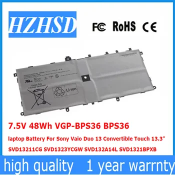 7,5 V, 48Wh VGP-BPS36 BPS36 Батерия за лаптоп Sony Vaio Duo 13 Конвертируем сензорен 13,3 