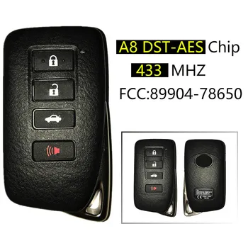 CN052002 4 Бутона Smart Remote Ключ 433 Mhz За Lexus LX460 LX570 NX200 NX300 с BG1EK P1 A8 DST-AES Чип FCCID 89904-78650