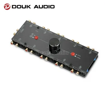 Douk Audio 1 Вход 10 Изход 3,5 мм/RCA Моно/Стерео Аналогов Аудио Премина Избора Сплитер Предусилвател