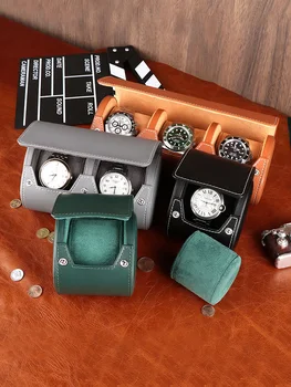 Driklux Луксозни Часовници От Естествена Кожа В Ролка Кутия За Съхранение Часа На Пътен Калъф За Часа Подарък Кутия Калъф За Часа