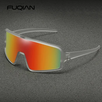 FUQIAN 2023 Модни Големи Спортни Слънчеви Очила Мъжки Дамски Маркови Дизайнерски Големи Слънчеви Очила Унисекс Луксозни Очила За Шофиране Туризъм