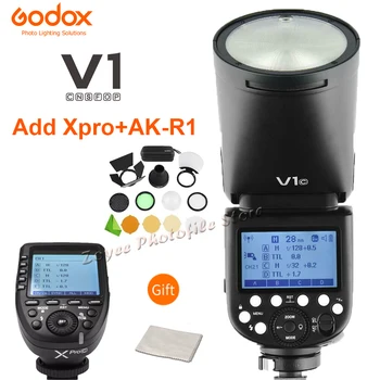 Godox V1 V1S / V1N / V1C / V1O /V1F TTL Литиево-йонна светкавица Speedlight за камерата, с кръгла глава, За да Nikon / Sony / Canon / Fujifilm / Olympus със спусъка XPRO
