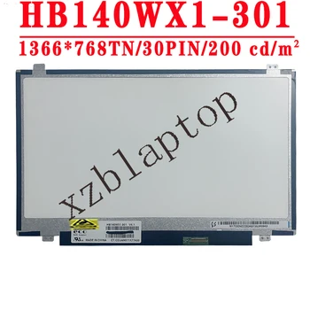 HB140WX1 HB140WX1-301 14,0 инча 1366x768 TN EDP 30 КОНТАКТИ 45% NTSC 60 Hz 200 cd/m2 Контраст 600: 1 LCD екран за лаптоп