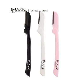 IMAGIC 3-Цветно Нож За Подрязване на Веждите Преносима Сгъваема Безопасна Самобръсначка За Вежди Женски Инструменти За почистване на Вежди За Лице