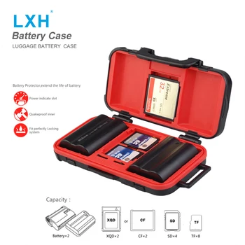 LXH Камера Водоустойчива Батерия Кутии За Съхранение на SD/CF/XQD/TF Карта Памет, Калъф За Sony, Canon, Nikon DSLR Камера Батерия Притежателя Кутия