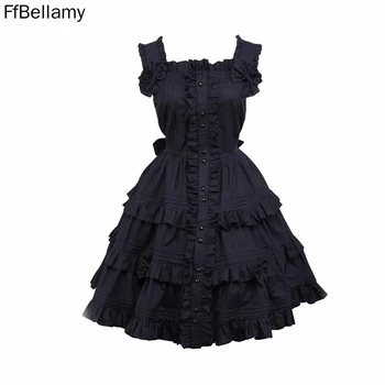 Made for you Черна готик рокля в стил Лолита 