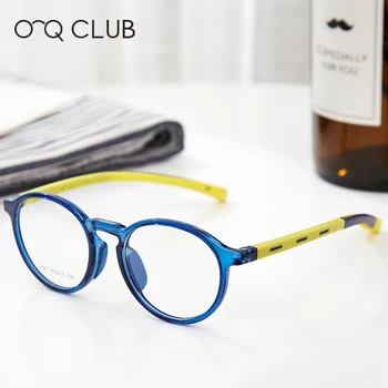 O-Q CLUB Детски Очила За Късогледство Оптични Очила За Момчета И Момичета Анти Синя Светлина TR90 Гъвкави Силиконови Детски Рамки За Очила 2501