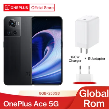 OnePlus Ace 5G MTK Dimensity 8100 MAX Глобална вградена памет 8 GB, 256 GB смарт телефон 150 W Бързо Зареждане на Мобилни телефони 120 Hz AMOLED Android