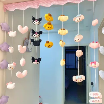 Sanrio Kuromi Мелодия Hellokitty Врата Завеса Преграда за душ Завеса Дневна Спалня Декоративна Подвесная Завеса Играчки за Момичета