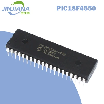аде PIC18F4550-I/P PIC18F4550 18F4550 DIP IC Електронни компоненти YUXINYUAN stokta DIP-40 микрочип PIC18F4550 AVR MCU