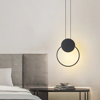 Домакински лампа малка подвесная лампа нощна лампа за спалня модерна проста подвесная лампа нова креативна скандинавски одноголовая led окачване la