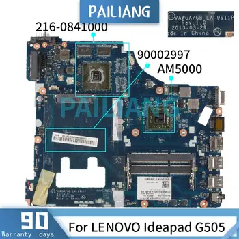 Дънна платка за LENOVO Ideapad G505 AM5000 дънна Платка на лаптоп 90002997 LA-9911P 216-0841000 DDR3 Тествана е НОРМАЛНО