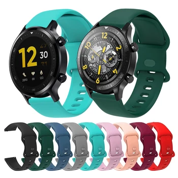 За Realme Watch 2/2 pro Мек Силиконов гривна 22 мм и Каишка Смарт-watchband Взаимозаменяеми Гривна За Realme Watch S/S pro каишка