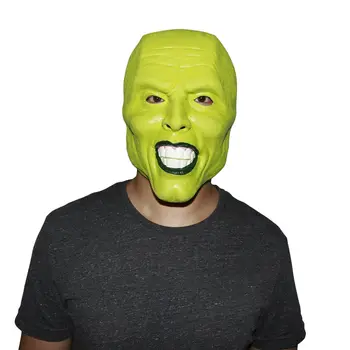 Зелена латексова Маска От Филма на Джим Кери Карнавалните костюми Маска на Локи Аксесоар за Хелоуин