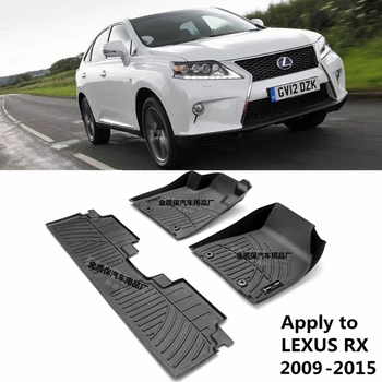 Използвайте за 2009-2015 LEXUS RX270 RX350 RX450h авто килим 2009-2015 LEXUS RX270 RX350 RX450h автомобилни постелки непромокаеми подложки