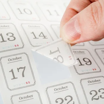 Календар Стикер 365 дни от дата Стикери, Етикети, Декоративни Scrapbooking Дневник Албум Планер ръчно изработени Колаж материал