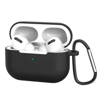 Калъф Airpods Pro с Брелком Силиконов Калъф Защитен Калъф за Apple Air Шушулките Pro Аксесоари за Слушалки Кожни Седалките