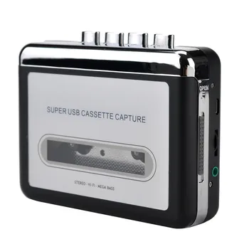 Касетофон Конвертор касетофон в MP3 Заснемане на аудио Музикален плеър Конвертиране на касети за касетофон в PC компютър през USB
