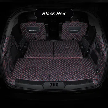 Кожени Постелки За Багажник на Автомобил Volvo XC90 7 Местен 2015-2021 Анти-Мръсен Протектор Тава Карго Подложка Аксесоари За Подреждане