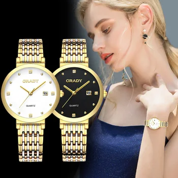 луксозни часовници златни кварцови часовници безплатна доставка на дамски дамски часовници е от неръждаема стомана луксозни дамски ръчни часовници с веригата за жени