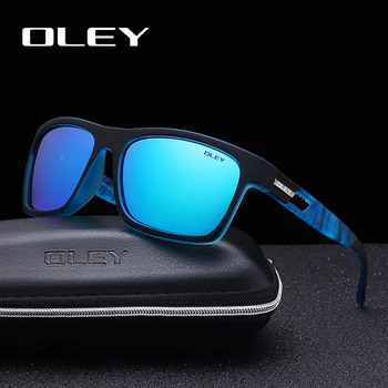 Модерни мъжки слънчеви очила от OLEY Поляризирани слънчеви очила Класически TR90 дамски слънчеви очила 7-в-1 луксозна кутия за Персонализация на лого YG203