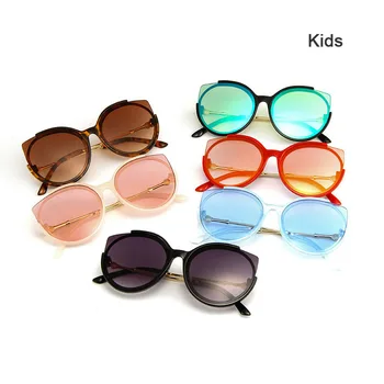 Нови Модни слънчеви очила с кошачьим око за деца, малки момичета и момчета, 3-8 години, Летни очила за очите UV400, Защитаващи очите, gafas de sol N149