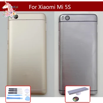 Оригиналът е За Xiaomi MI 5S MI5S Задния капак на Отделението за батерията Задния Капак на Отделението за батерията Делото Странични Бутони за Смяна на