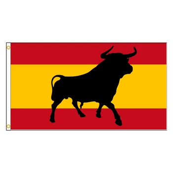 ОТТИЧАНЕ на Бик флаг на Испания ОТ полиестер 90X150 См от ПОЛИЕСТЕР