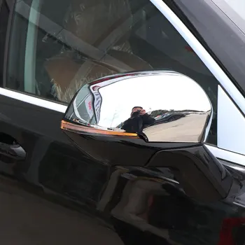 Хромирани ABS, Странична Врата Огледало за Обратно виждане Тапицерия на Седалките От Въглеродни Влакна С Шарките на Автомобилни Аксесоари, 2 Бр. За Haval Jolion 2021 2022